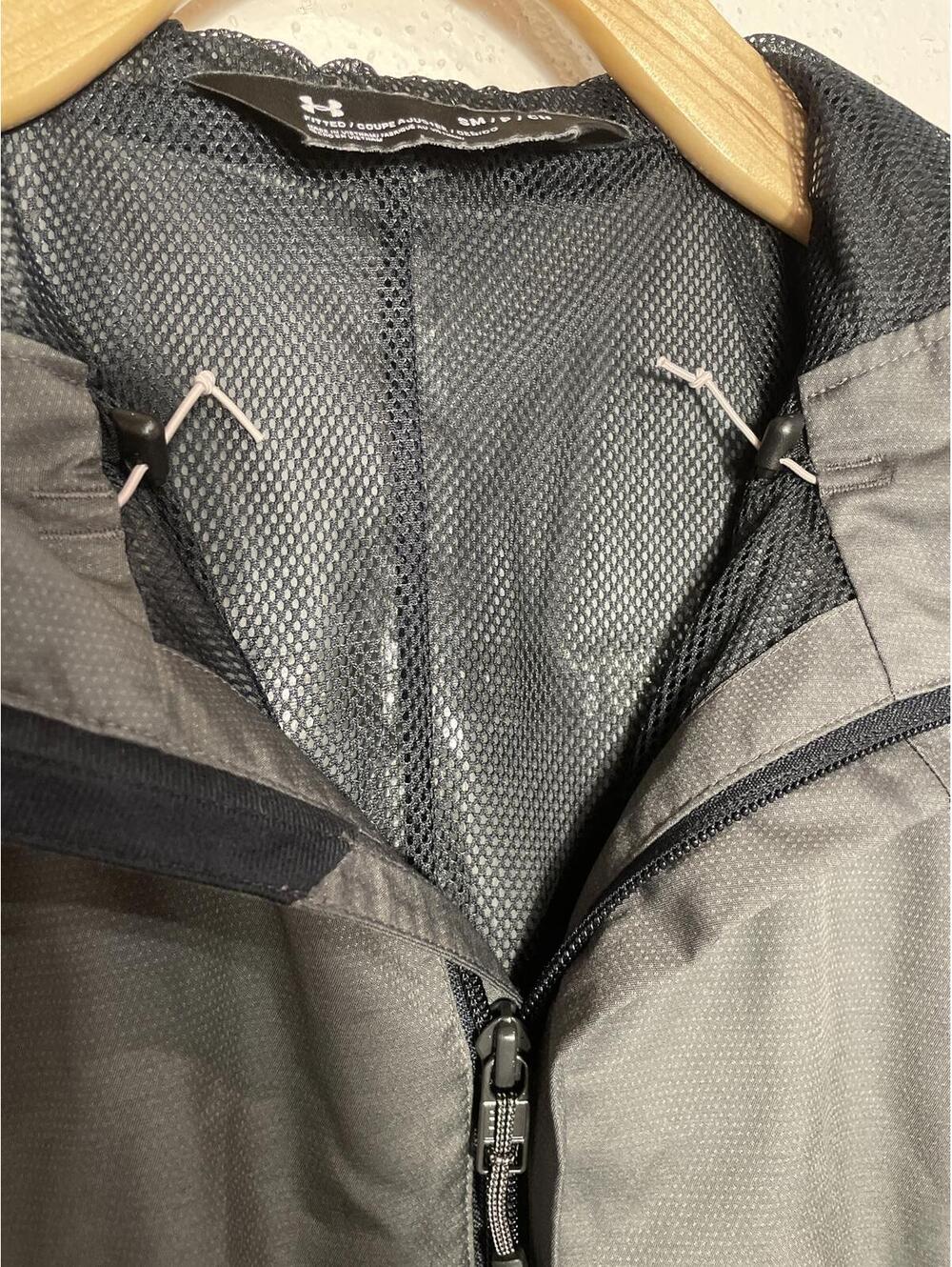 Under Armour Windbreaker Jacket Women's Size Small Gray Storm Sporty Lightweight - Picture 9 of 10